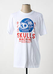 T-shirt blanc SKULLS MACHINE pour homme seconde vue