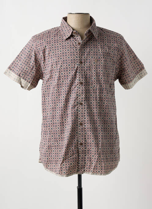 Chemise manches courtes rouge KAPORAL pour homme