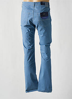 Pantalon slim fermeture zippée sous rabat boutonné bleu PIONEER homme