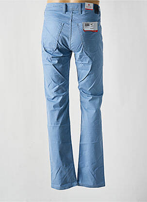 Pantalon slim fermeture zippée sous rabat boutonné bleu PIONIER homme