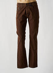 Pantalon slim marron PIONEER pour homme seconde vue