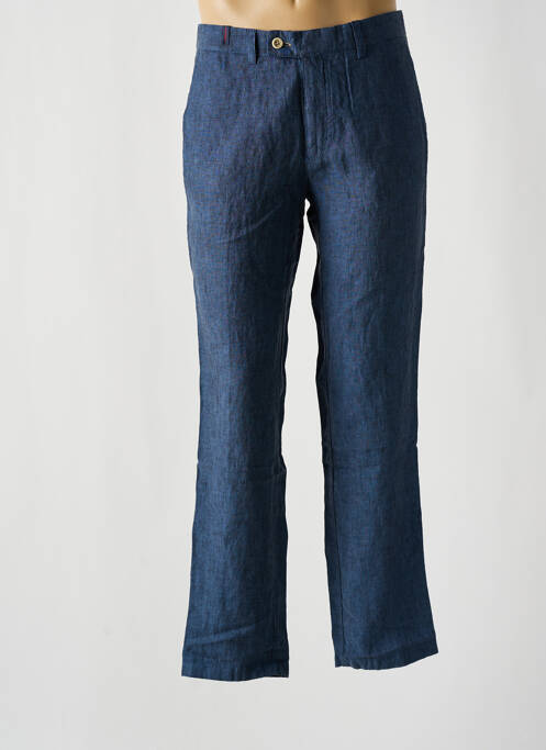 Pantalon droit bleu SAN SIRO pour homme