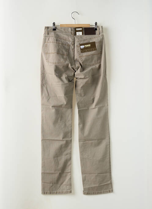Jeans coupe slim stretch taille normale marron PIONEER homme
