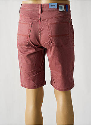 Bermuda coupe droite rouge PIONEER homme