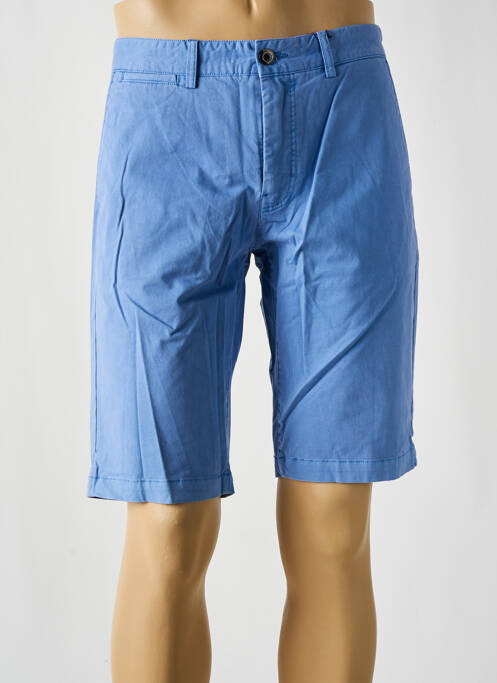 Bermuda coupe droite taille normale bleu CAMBRIDGE homme