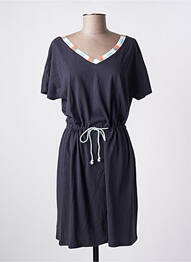 Robe mi-longue manches courtes manches courtes bleu TBS femme