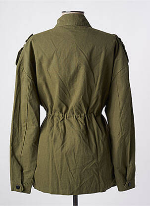 Veste casual col chemisier vert AÏKHA femme