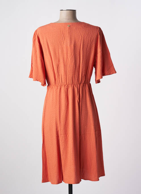 Robe mi-longue orange LOLA ESPELETA pour femme