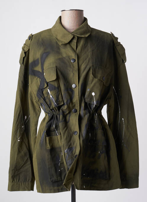 Veste casual vert AÏKHA pour femme