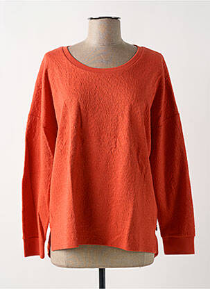 Top tissage jersey manches longues orange TBS femme