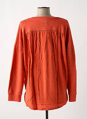 Top tissage jersey manches longues orange TBS femme