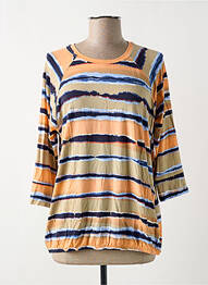 Top tissage jersey manches 3/4 beige BRANDTEX femme