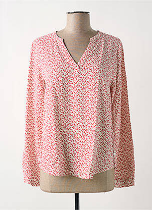 Blouse imprimé fantaisie manches longues rose TBS femme