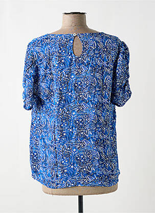 Blouse manches courtes manches courtes bleu LOLA ESPELETA femme