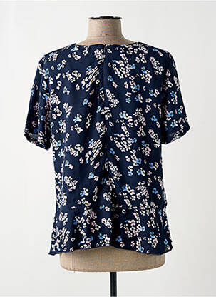Blouse manches courtes manches courtes bleu BRANDTEX femme