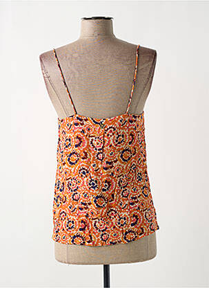 Top imprimé fantaisie fines bretelles orange LOLA ESPELETA femme