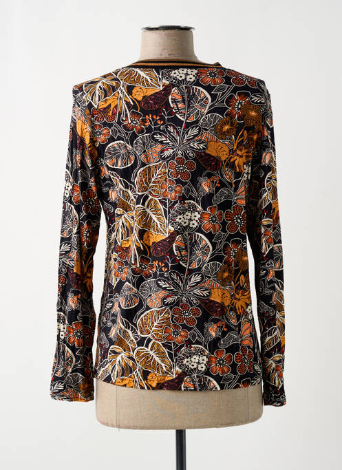 Top tissage jersey manches longues marron GRIFFON femme