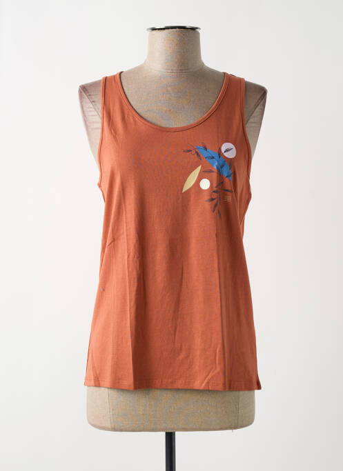 Débardeur marron TBS pour femme