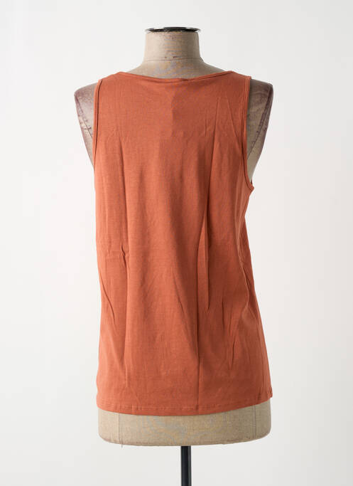 Débardeur marron TBS pour femme