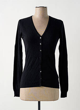 Gilet manches longues stretch noir QUATRE VINGT JOURS femme