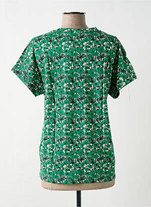 T-shirt stretch manches courtes vert BRANDTEX femme
