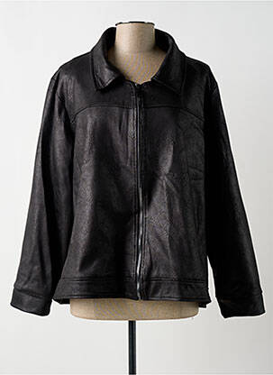 Veste casual tissage suedine noir SPG WOMAN femme