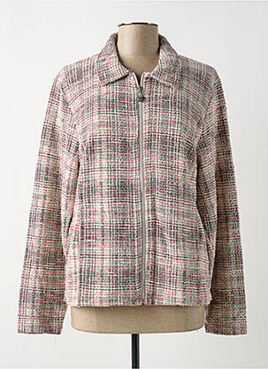 Veste casual col chemisier rose BRANDTEX femme