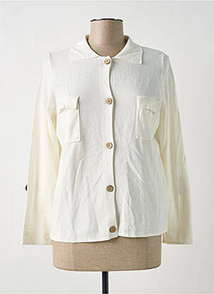Gilet manches longues stretch beige TRIPODE femme