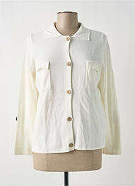 Gilet manches longues stretch beige TRIPODE femme
