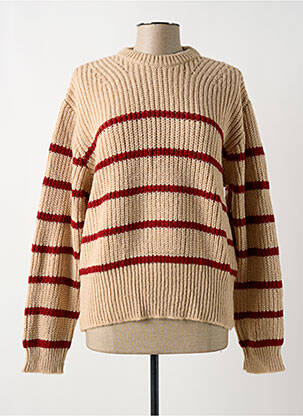 Pull stretch manches longues beige LOLA ESPELETA femme