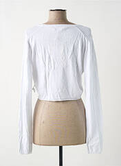 Gilet manches longues blanc LOLA ESPELETA pour femme seconde vue