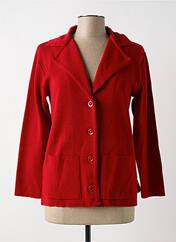 Gilet manches longues rouge ELEANE pour femme seconde vue