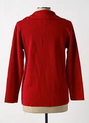 Gilet manches longues rouge ELEANE pour femme seconde vue