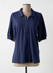 Polo bleu BRANDTEX pour femme seconde vue