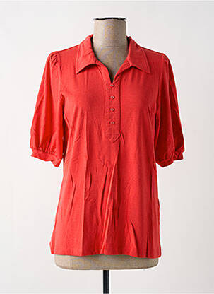 Polo rouge BRANDTEX pour femme