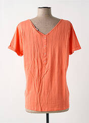T-shirt orange TBS pour femme seconde vue