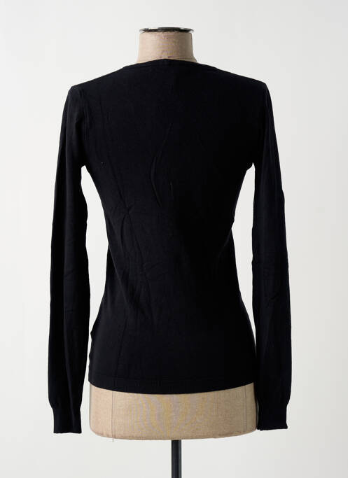 Gilet manches longues stretch noir QUATRE VINGT JOURS femme