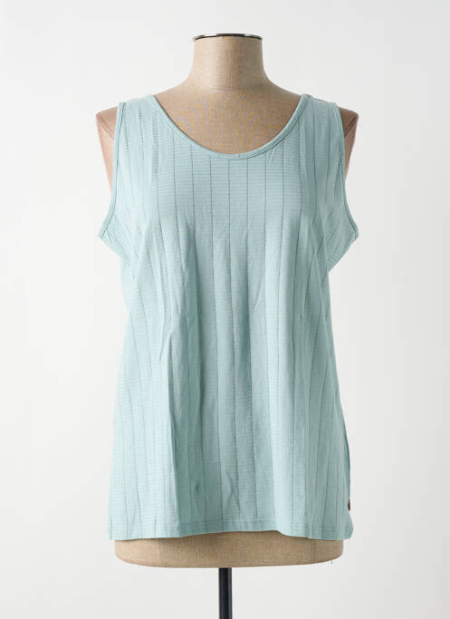 Débardeur stretch sans manche vert TBS femme