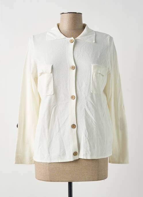 Gilet manches longues beige TRIPODE pour femme