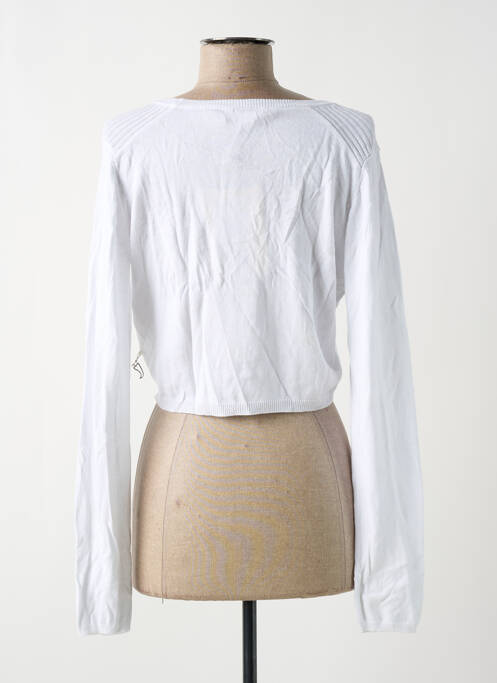 Gilet manches longues blanc LOLA ESPELETA pour femme