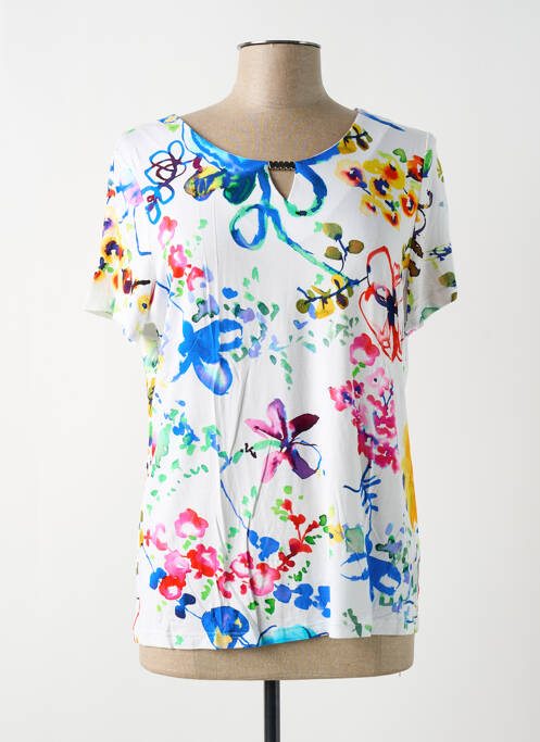 T-shirt blanc PAUSE CAFE pour femme