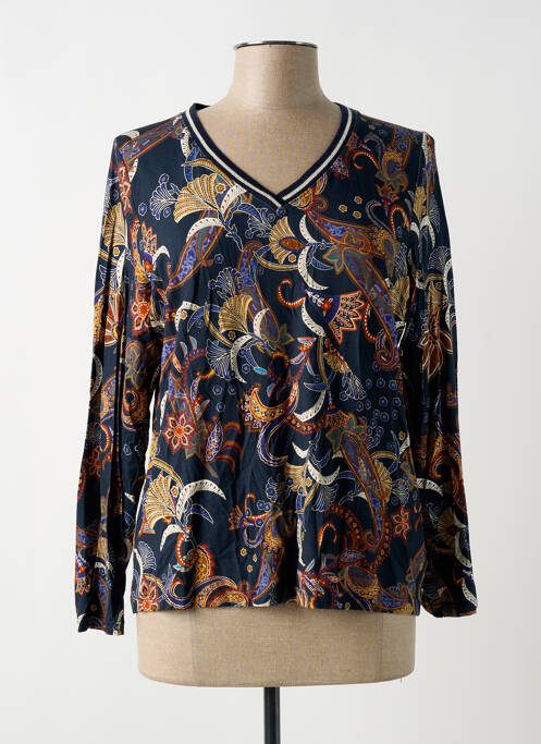 T-shirt bleu PAUSE CAFE pour femme