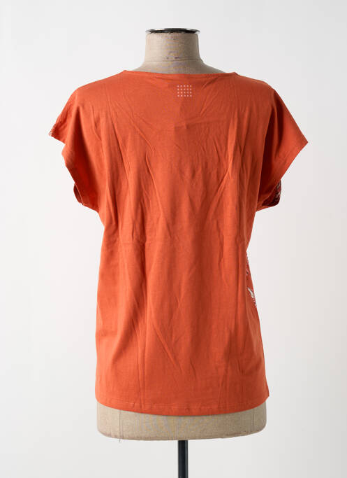 T-shirt orange TBS pour femme