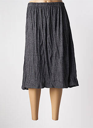 Jupe mi-longue coupe évasée gris EDMOND BOUBLIL femme