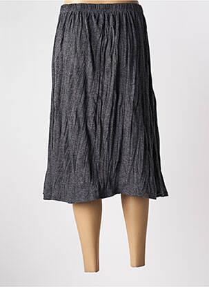 Jupe mi-longue coupe évasée gris EDMOND BOUBLIL femme