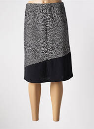 Jupe mi-longue stretch noir QUATRE VINGT JOURS femme