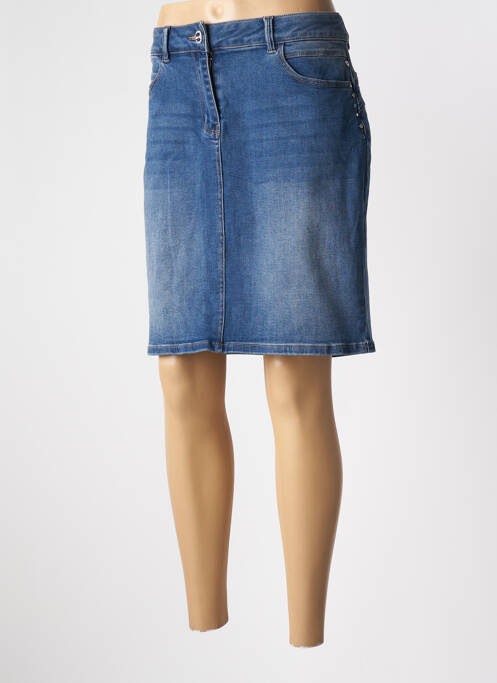 Jupe courte bleu JULIE GUERLANDE pour femme