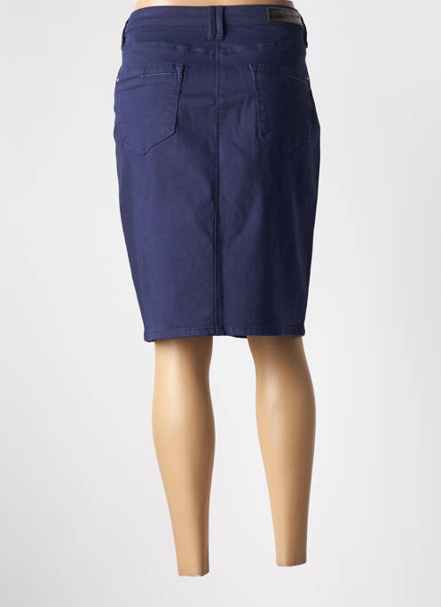 Jupe mi-longue bleu JULIE GUERLANDE pour femme