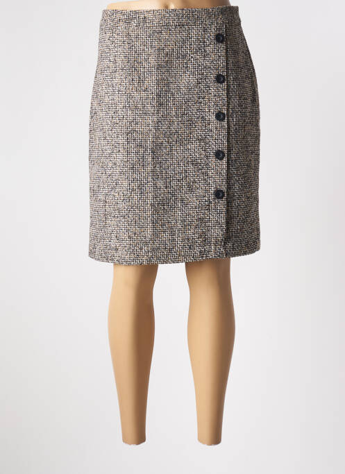 Jupe mi-longue gris BRANDTEX pour femme