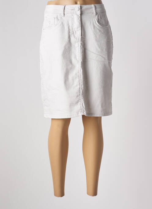 Jupe mi-longue gris GRIFFON pour femme